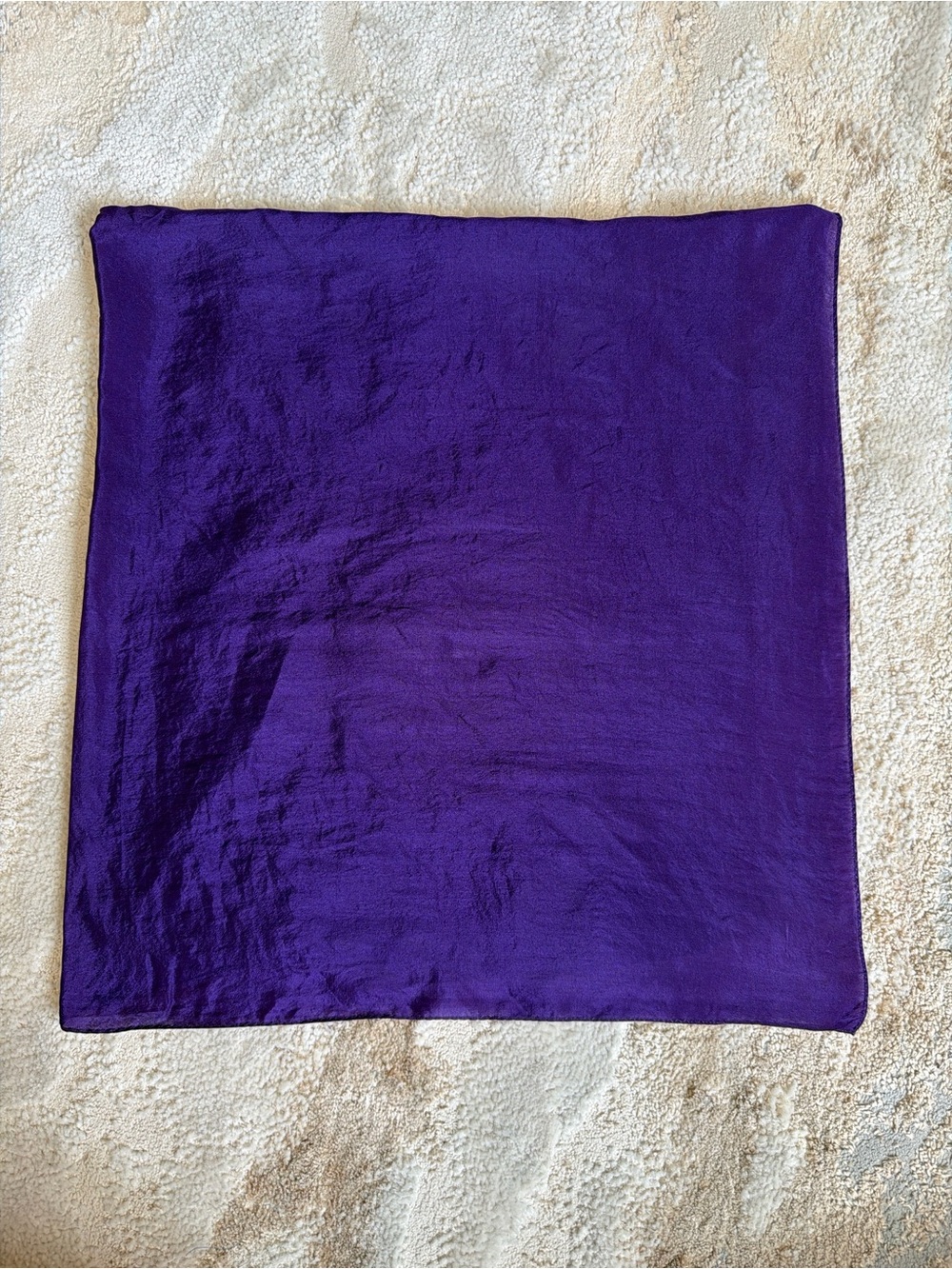 Vintage The Specialty House Inc 100% Silk Purple Scarf Made in Japan